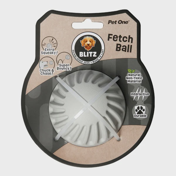 Pet One Toys Blitz Rubber Fetch Ball