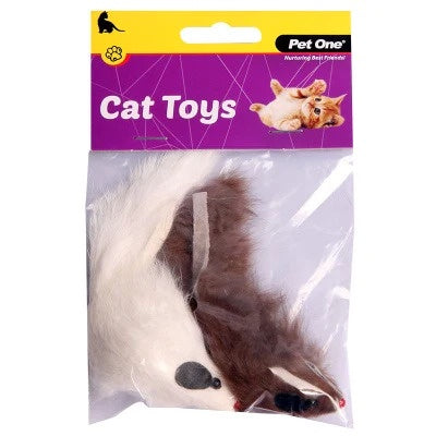 Pet One Toys Pet One Cat Toy Mice 2 pack
