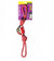 Pet One Toys Pet One Dog Toy Rope 2 Way Tug with Tennis Ball Red/Blue 49cm