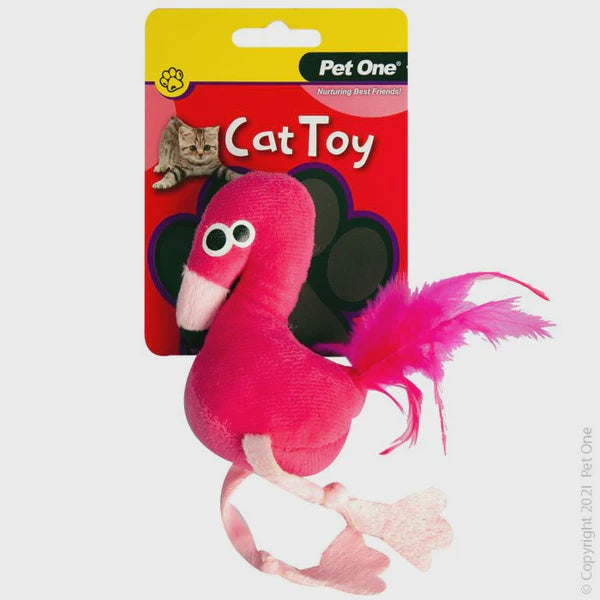 Pet One Toys Pet One Pink Flamingo Cat Toy