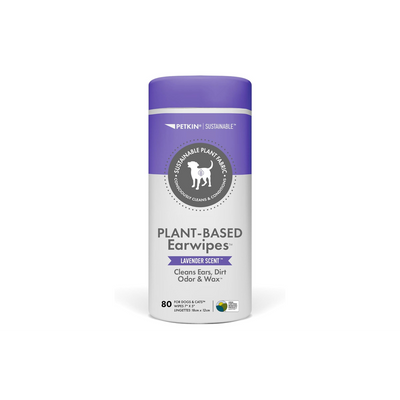 Petkin Grooming Aids Petkin Plant Based Ear Wipes Lavendar 80pk