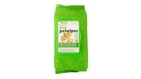 Petkin Bamboo Eco Petwipes 80 Pack Pet Naturals