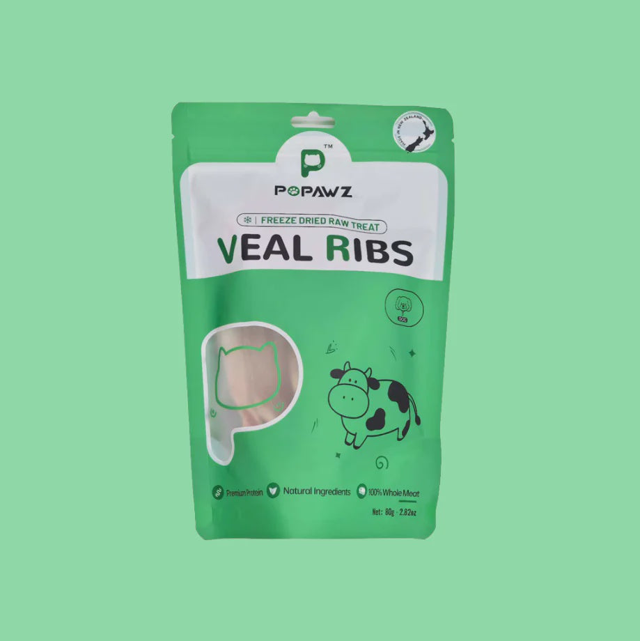 POPAWZ Treats Freeze-Dried Veal Ribs
