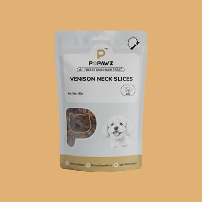 POPAWZ Treats Popawz Venison Neck Slices 80g