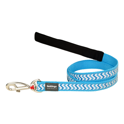 Red Dingo Collars / Leads Turqoise Red Dingo Dog Lead Reflective Ziggy Medium