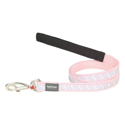 Red Dingo Collars / Leads Bones Pink / 12mm Red Dingo Dog Ziggy Reflective Lead
