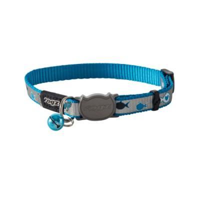 Rogz Collars / Leads XS / Blue Fish Reflectocat Safeloc Cat Collar