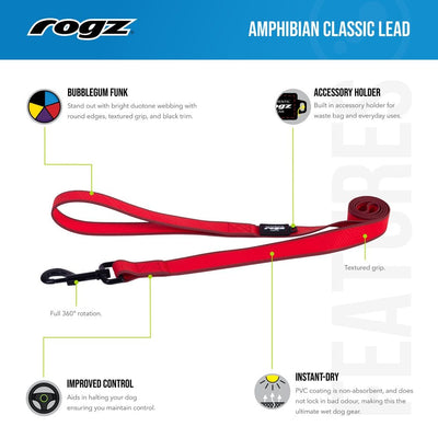 Rogz Collars / Leads Rogz Amphibian Classic Dog Lead