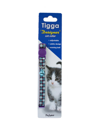 Tigga Collars / Leads Star Green Tigga Cat Collar