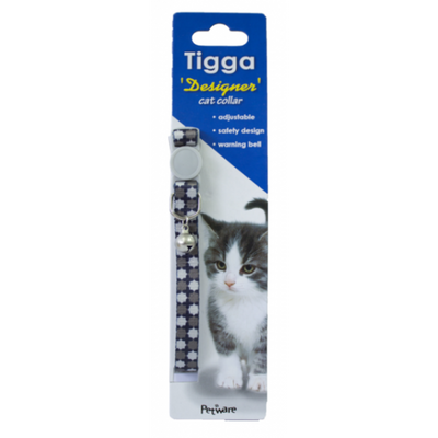Tigga Collars / Leads Star Brown Tigga Cat Collar