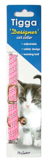 Tigga Collars / Leads Pink Tigga Reflective Cat Collar