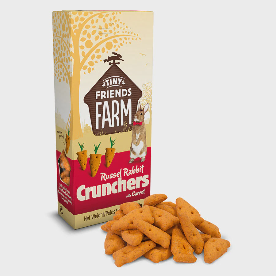 Tiny Friends Farm small animal Tiny Friends Farm Russel Rabbit Crunchers with Carrot 120g