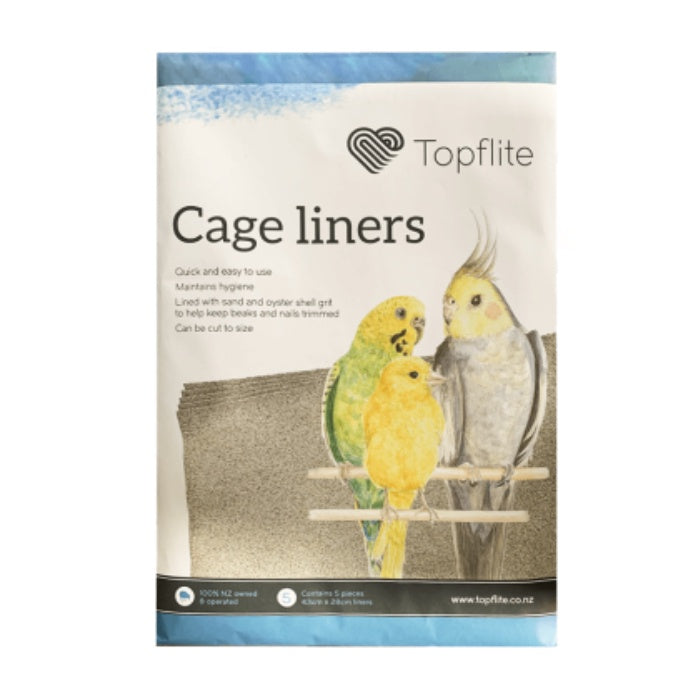 Topflite small animal Topflite Cage Liners 43cmx28cm 5 Pack