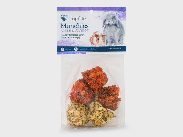 Topflite small animal Topflite Rabbit Apple & Carrot Muchies 3 Pack