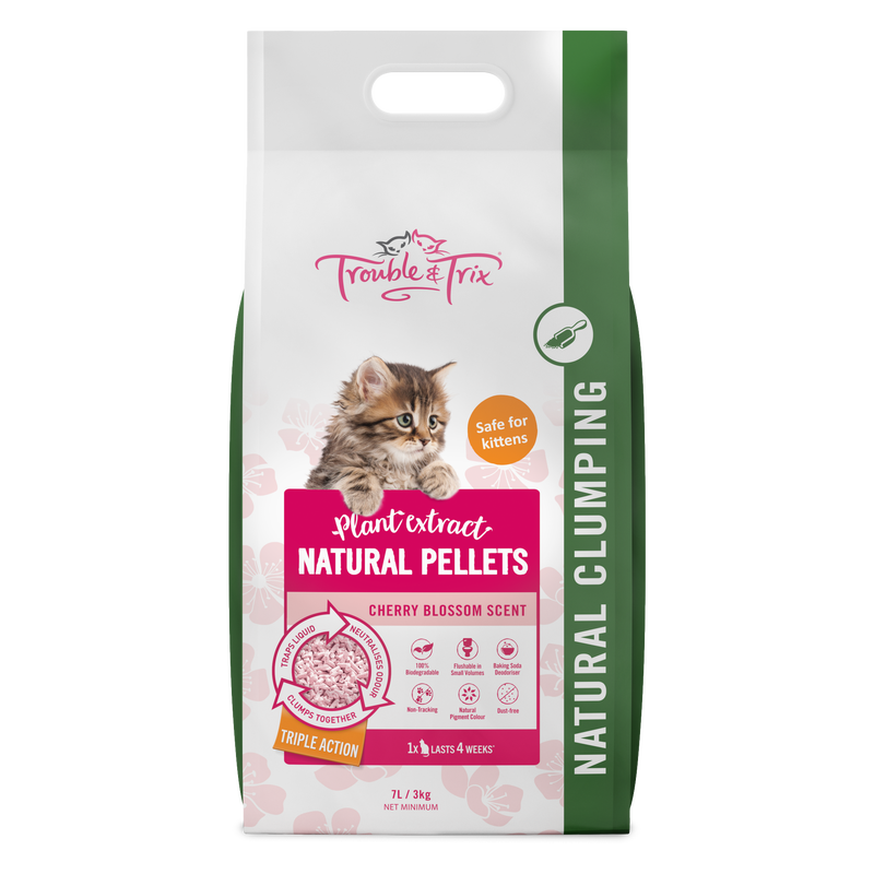 Trouble and Trix Toiletries Trouble & Trix Natural Cherry Blossom Scent Cat Litter
