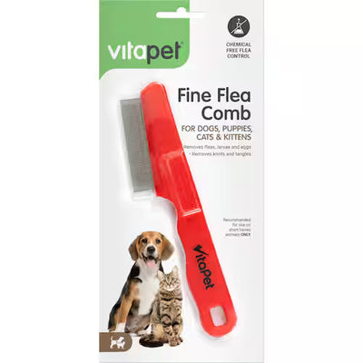 VitaPet Grooming Aids Vitapet Fine Tooth Flea Comb