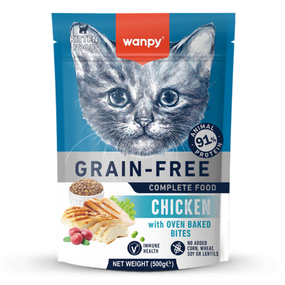 Wanpy Biscuits Wanpy Grain Free Chicken Kitten Dry Food