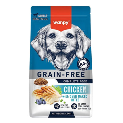 Wanpy Biscuits Wanpy Grain Free Chicken Recipe Dog Dry Food 1.5kg