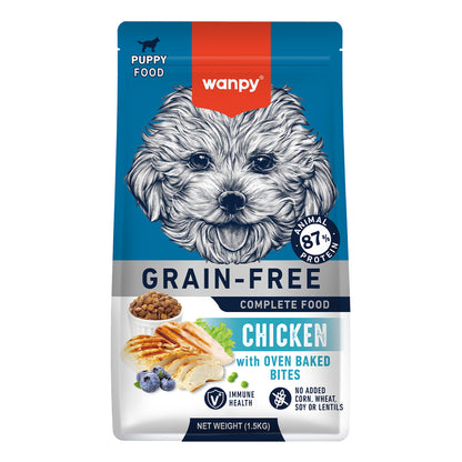 Wanpy Biscuits Wanpy Grain Free Chicken Recipe Puppy Dry Food 1.5kg