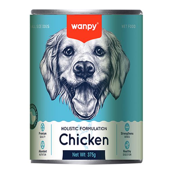 Wanpy Canned Food Wanpy Holistic Adult Chicken Canned Wet Dog Food 375g