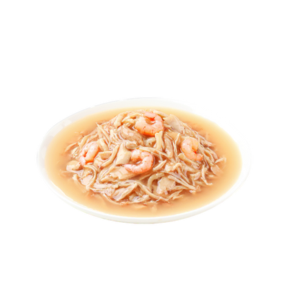 Wanpy Canned Food Wanpy Stew Tuna & Shrimp With Gravy Recipe Cat Wet Food Pouch 70g