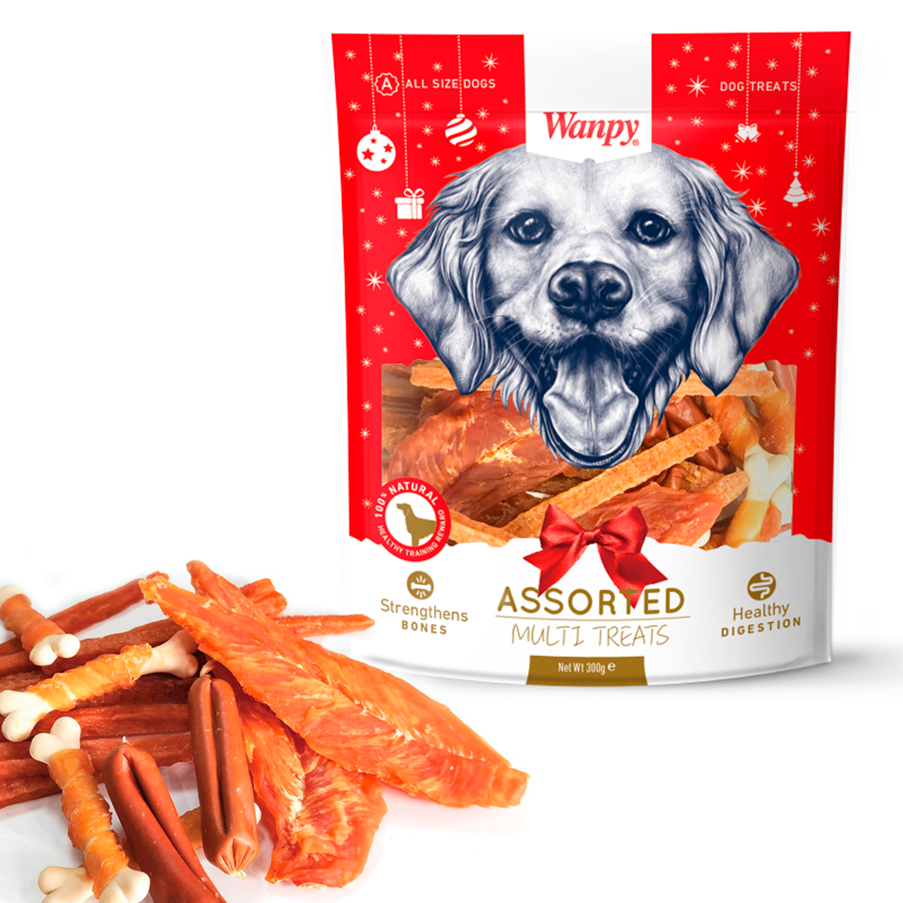 Wanpy Treats Wanpy Dog Christmas Multi Pack 300g