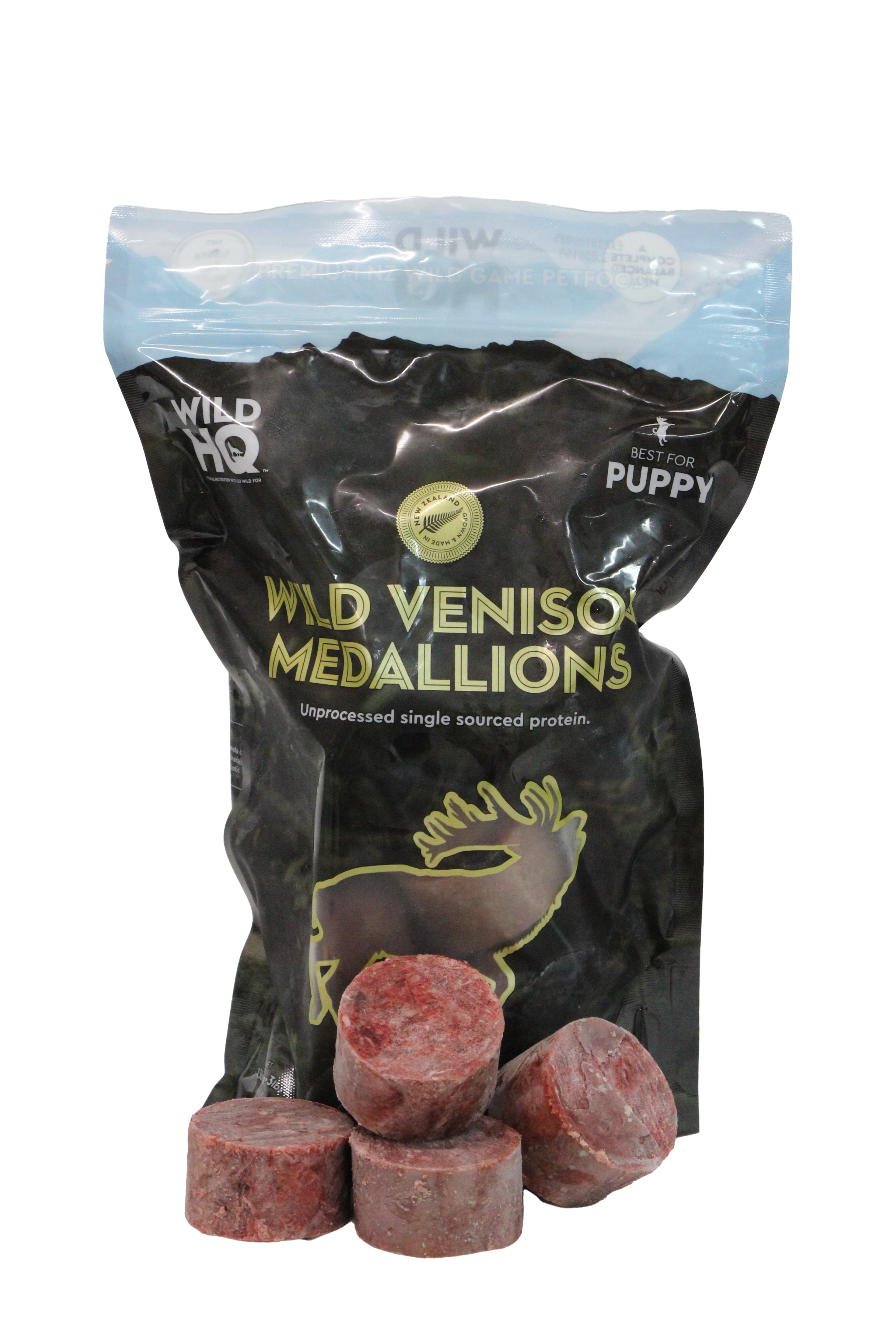 Wild HQ Frozen Food Wild HQ Wild NZ Venison Medallions Puppy Foods 1.36kg