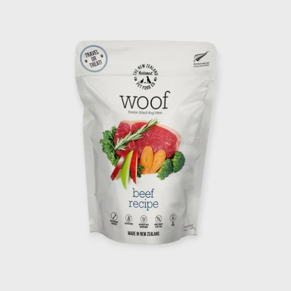 Woof Treats Woof Freeze Dried Beef Dog Bites 50g