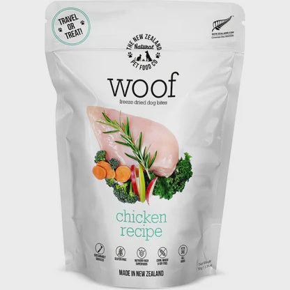 Woof Treats Woof  Freeze Dried Dog Bites Chicken Recipe 50g