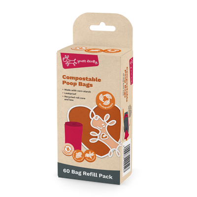 Yours Droolly Toiletries 60pk Yours Droolly Compostable poop Bags