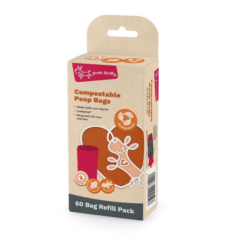 Yours Droolly Toiletries 60pk Yours Droolly Compostable poop Bags