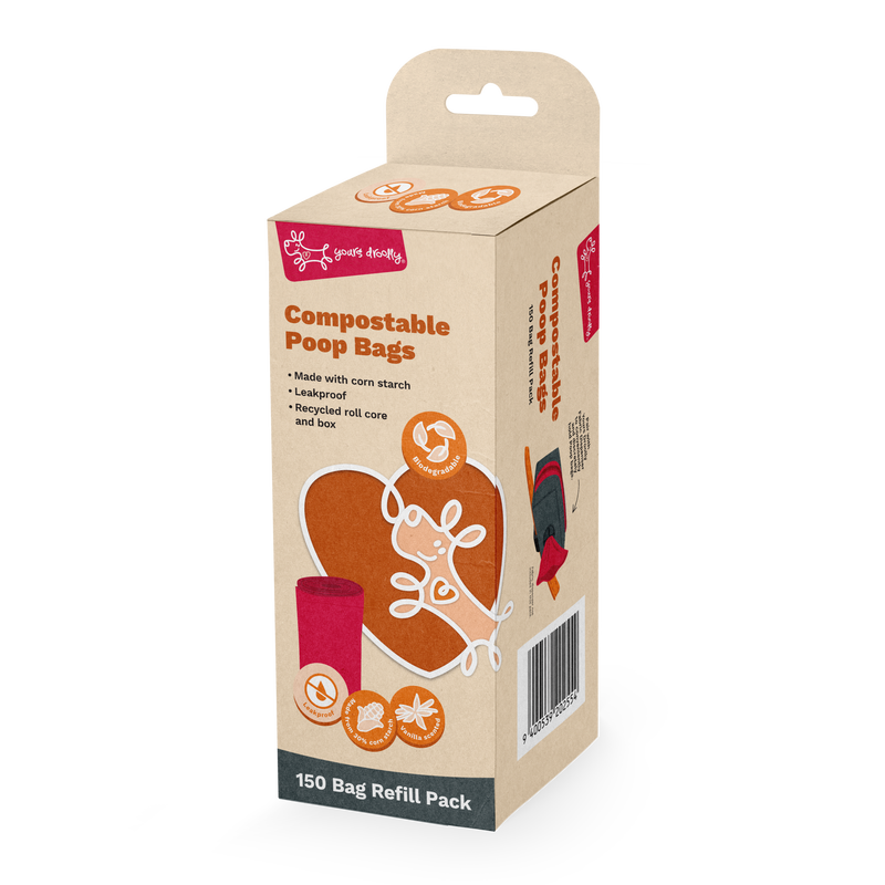 Yours Droolly Toiletries 60pk Yours Droolly Compostable poop Bags