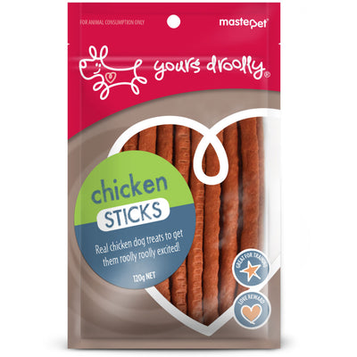 Yours Droolly Treats Yours Droolly Chicken Sticks Dog Treats 120g