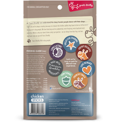 Yours Droolly Treats Yours Droolly Chicken Sticks Dog Treats 120g