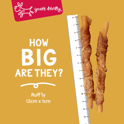Yours Droolly Treats Yours Droolly Chicken Wrapped Sticks Small 5 Pack