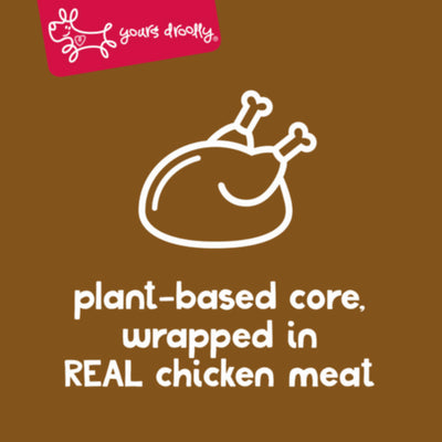 Yours Droolly Treats Yours Droolly Chicken Wrapped Vegetable Sticks Dog Treats Medium 4 Pack