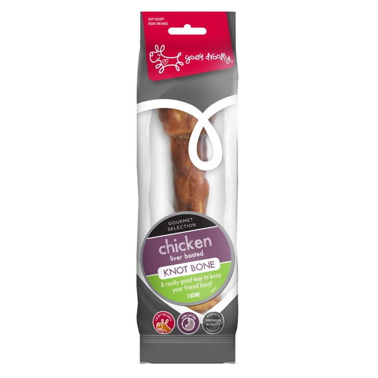 Yours Droolly Treats Yours Droolly KnotBone Chicken Liver 25cm