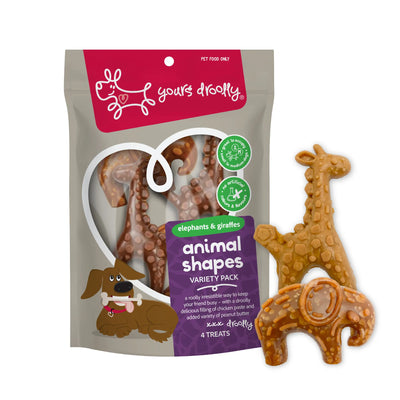 Yours Droolly Treats Yours Droolly Variety Animal Shapes with Chicken Paste 4 pack