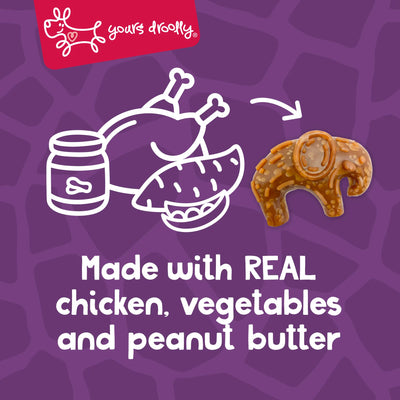 Yours Droolly Treats Yours Droolly Variety Animal Shapes with Chicken Paste 4 pack
