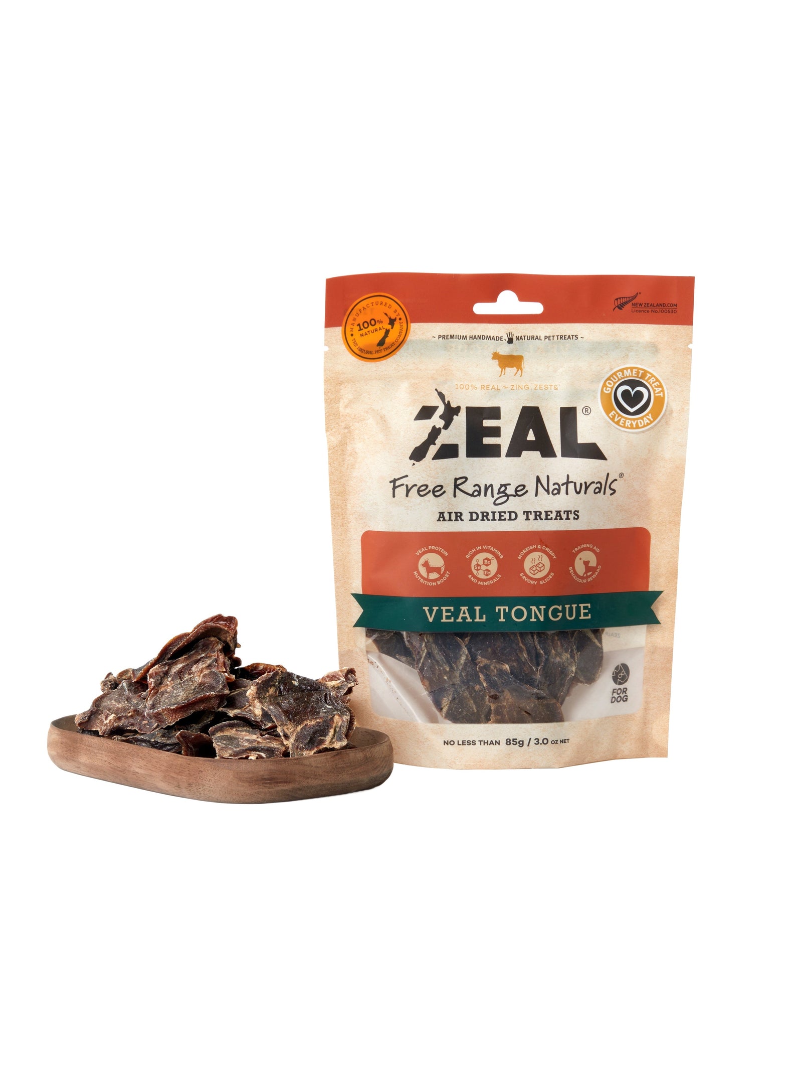 Zeal Treats Zeal Veal Tongues 85g