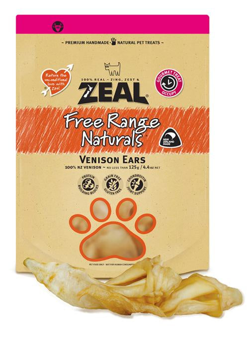 Zeal Treats Zeal Venison Ears 3 Pack