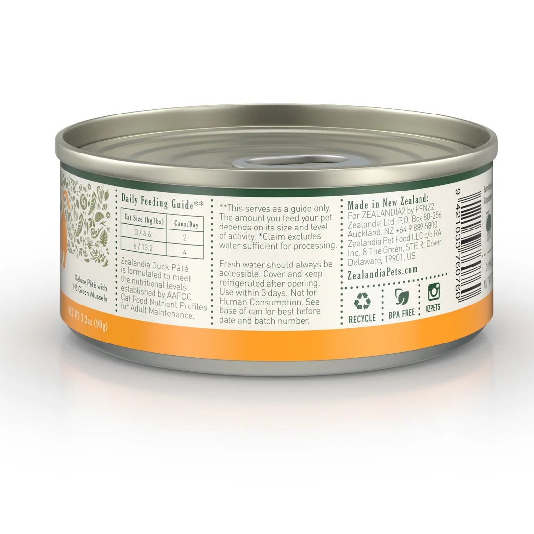 Zealandia Canned Food Zealandia Cat Duck Pate Can 90g