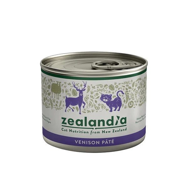 Zealandia Canned Food Zealandia Cat Food Venison Pate 185g Can