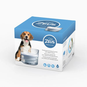 Zeus accessories Zeus Fresh & Clear Fountain with Splash guard 1.5L