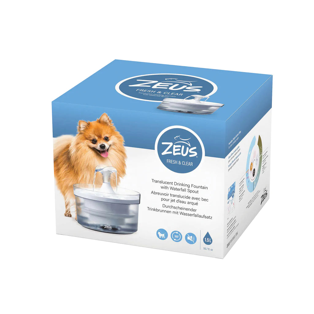 Zeus accessories Zeus Fresh & Clear Fountain with Waterfall Spout 1.5L