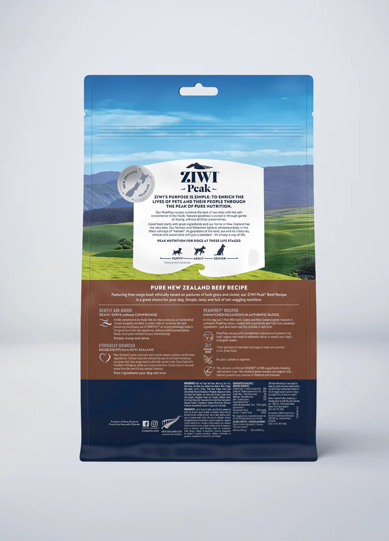 Ziwi Peak Biscuits Ziwi Peak Air Dried Beef Dog Food