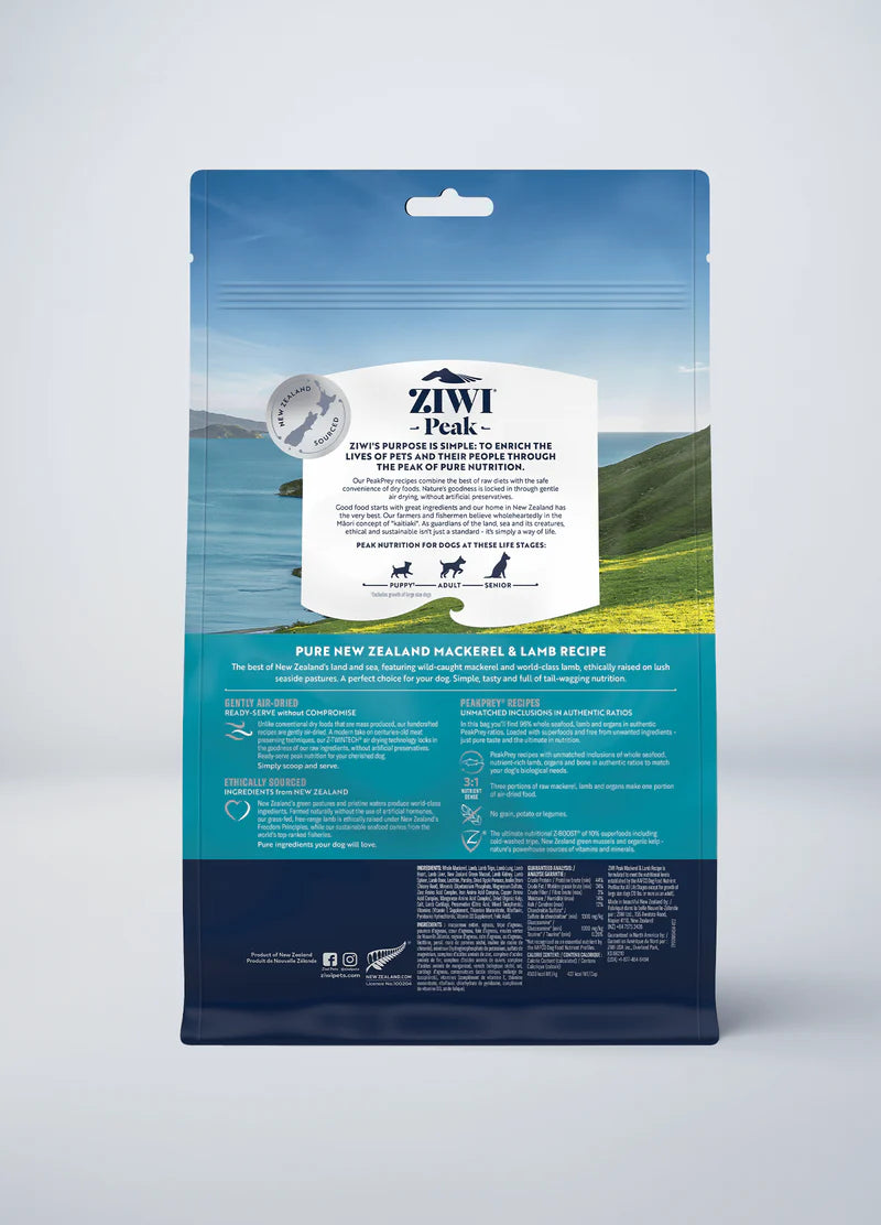 Ziwi Peak Biscuits Ziwi Peak Air Dried Mackerel And Lamb Dog Food
