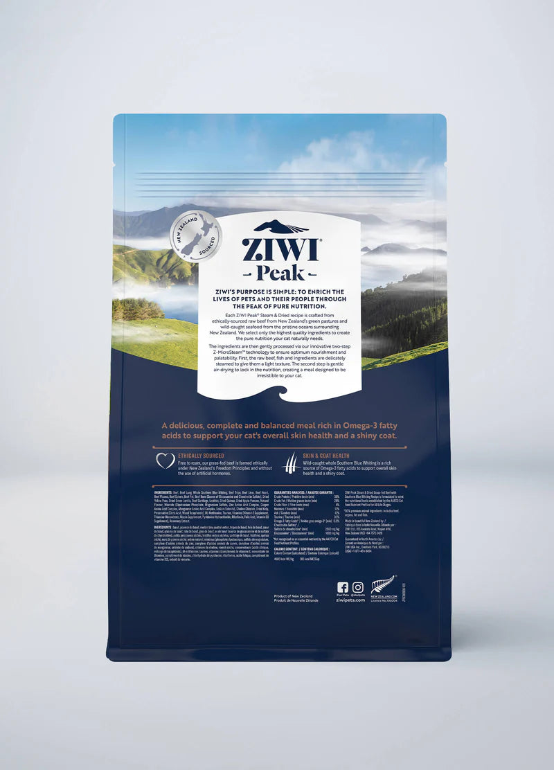 Ziwi Peak Biscuits 800g Ziwi Peak Steam & Dried Beef Cat Food