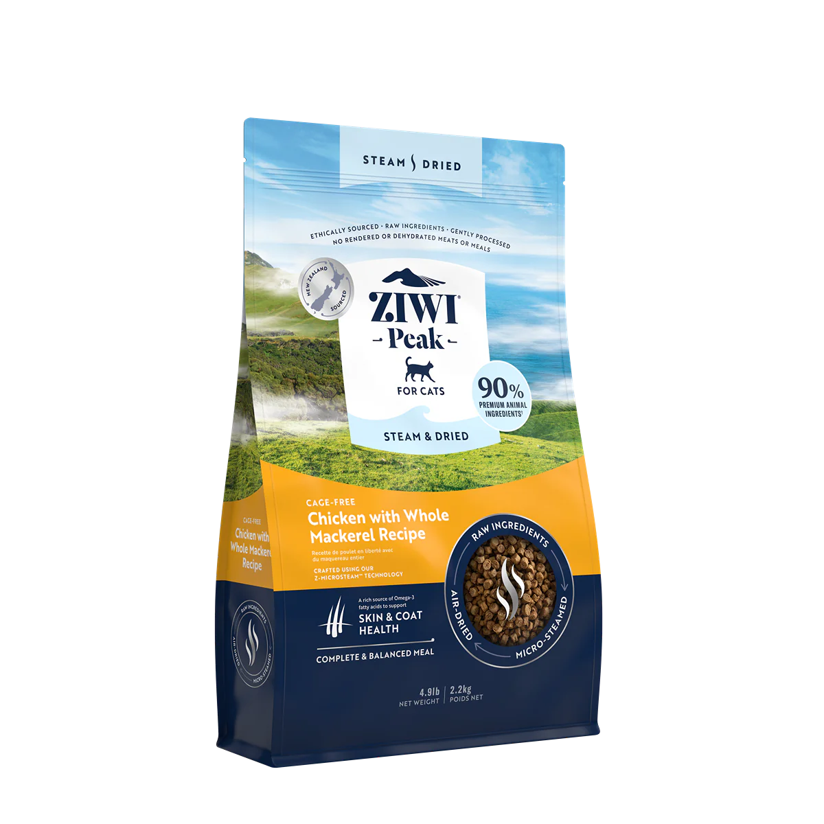 Ziwi Peak Biscuits 800g Ziwi Peak Steam & Dried Chicken Cat Food