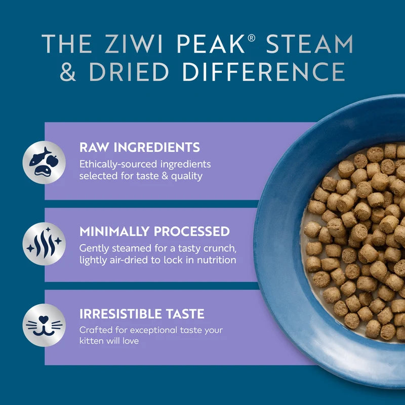 Ziwi Peak Biscuits Ziwi Peak Steam & Dried Chicken With Southern Blue Whiting Kitten Food 700g